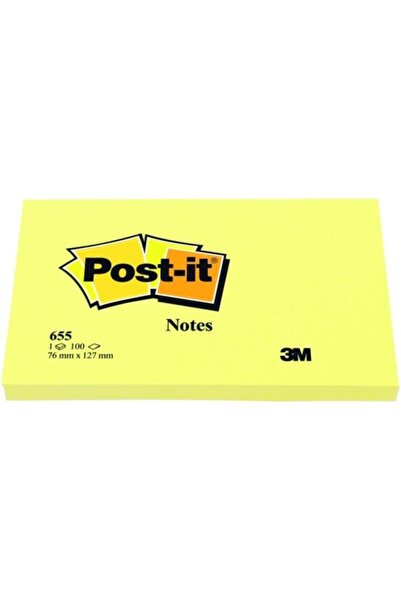 Post-it Самозалепващи листчета 76 x 127 мм 100 листа Канарено жълто