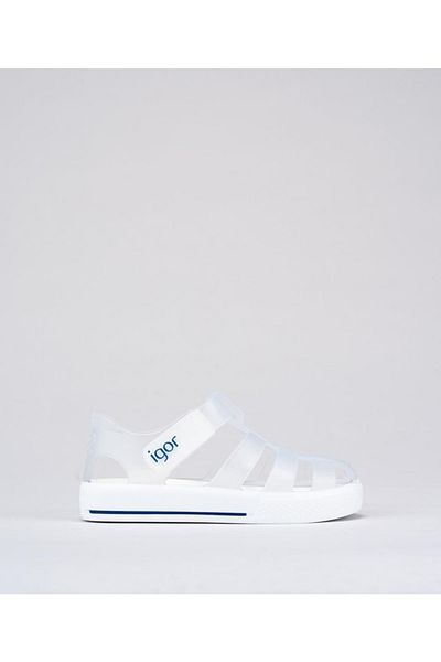 IGOR S10171 Sandale albe stea