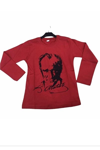 BLUEMOOR Unisex Ataturk Printed Long Sleeve T-shirt