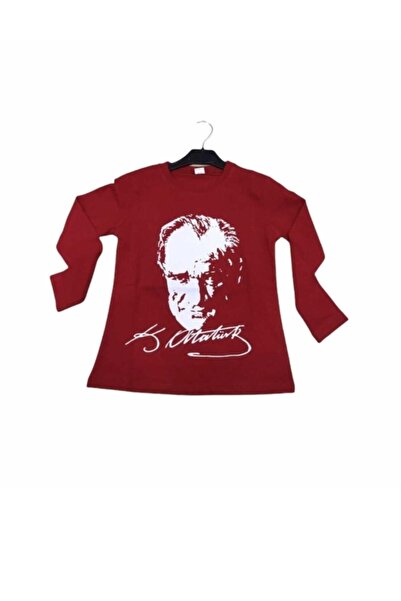 BLUEMOOR Unisex Ataturk Printed Long Sleeve T-shirt