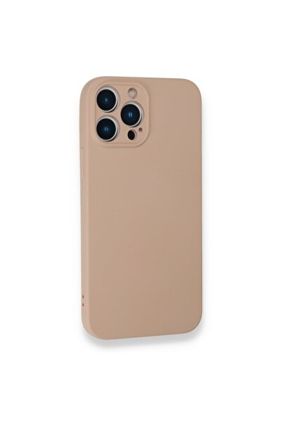 UnDePlus Iphone 13 Pro Uyumlu Kılıf İçi Kadife Lansman Pudra