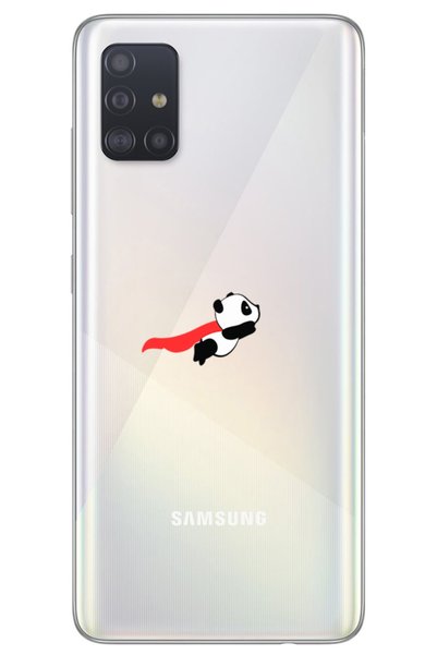 WANNA PROTECT Samsung A51 Panda Pattern Patterned Transparent Silicone Phone ...