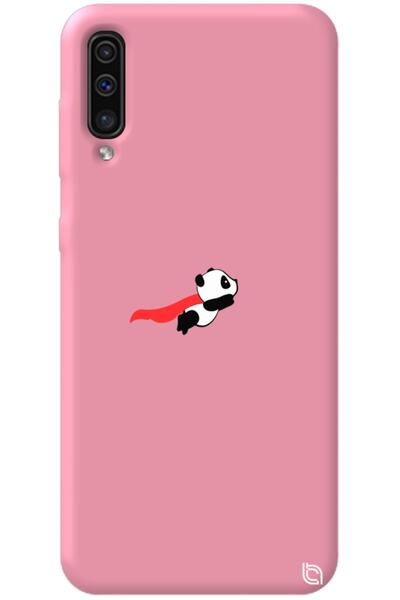 WANNA PROTECT Samsung Galaxy A70 Pink Color Premium Velvet Panda Patterned Si...