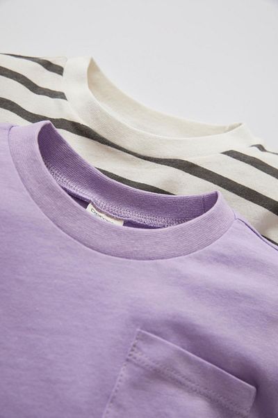 DeFacto Baby Boy Striped 2-Piece Short Sleeve Cotton T-Shirt