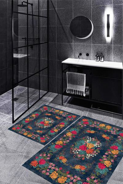 stylehome Kaymaz Tabanlı Dijital Baskılı Klozet Takımı :