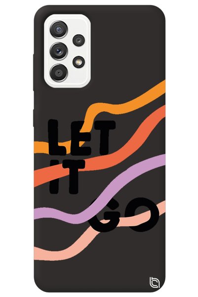 WANNA PROTECT Samsung Galaxy A52 Black Color Premium Velvet Inside Let It Go ...