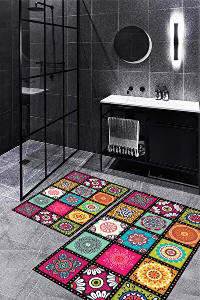 stylehome Kaymaz Tabanlı Dijital Baskılı Klozet Takımı :