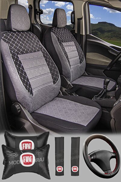 Modern Garaj Fiat Albea Tipo Linea Palio Egea, Tempra Uyumlu Ön Arka Tam Set Gofrajlı Oto Koltuk Kılıfı Seti