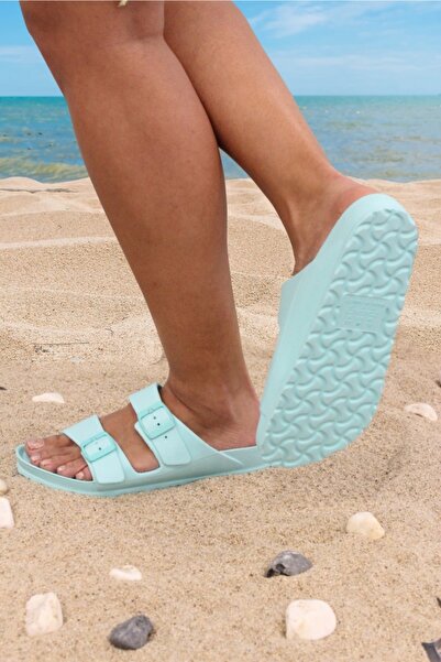 solariz Γυναικείες παντόφλες παραλίας Turquoise Soft - Άνετο και κομψό σχέδιο