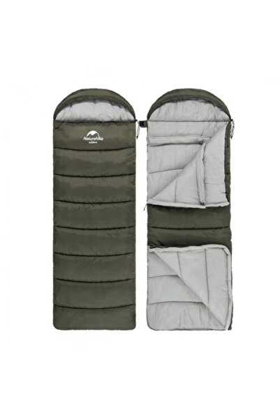 Naturehike U150 Sac de dormit cu glugă în stil plic -6 ° c Kaki - Fermoar din...