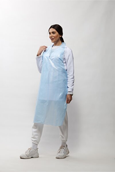 GlobalVet ثوب / مريلة من البولي إيثيلين للاستخدام الواحد مفتوح بالكامل، صندوق...