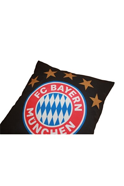 FCB Fc Bayern Münih 5. Yıldız Dekoratif Yastık 40x40 Taraftar Kırlent Yumuşak