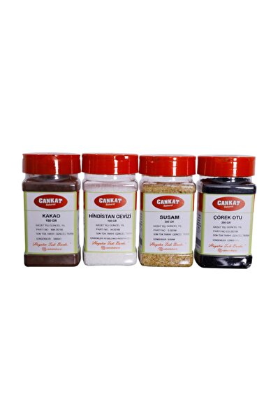 CANKAT BAHARAT Çörek Otu, Hindistan Cevizi, Kakao, Susam 4 Lü Set