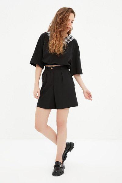 Trendyol Collection Shorts - Black - High Waist