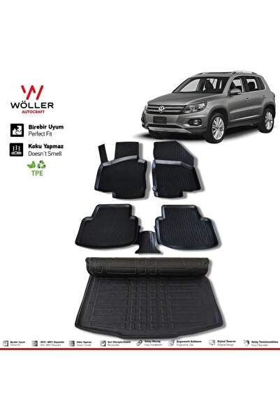 wöller Volkswagen Tiguan Paspas Bagaj Havuzu 2007 2015 Arası 3d Havuzlu