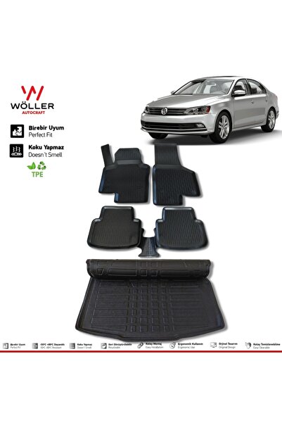 wöller Volkswagen Jetta Paspas Bagaj Havuzu 2011 2019 Arası 3d Ultraflex Set