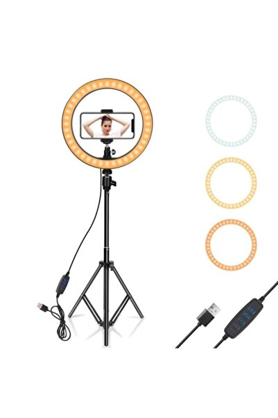 Kralphone Renksan 14 Inç Video Oda Çekimleri Için Ring Light Sürekli Beyaz Le...