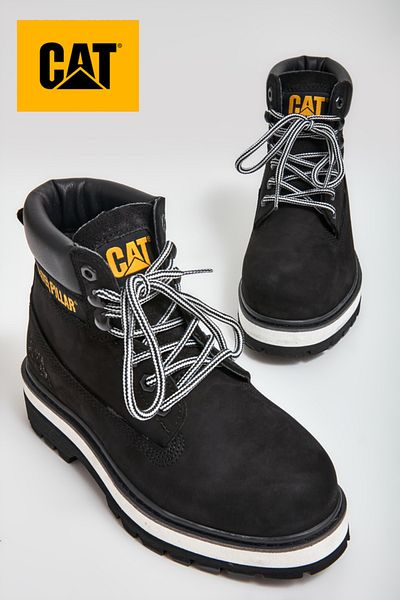 Caterpillar Mimicry Black Nubuck Γυναικείες Μπότες