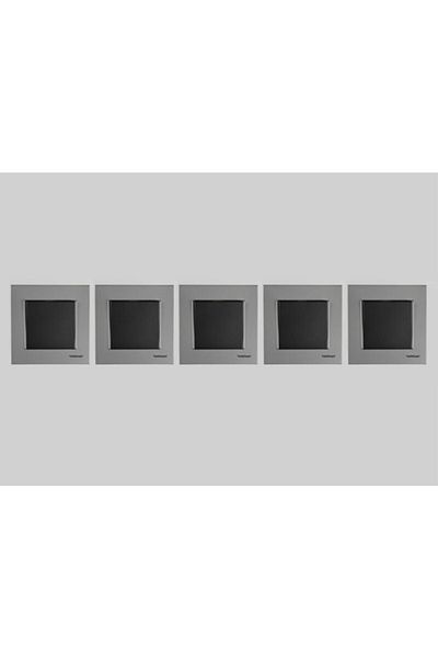 Netelsan Colorful Switch Button 5 Pieces / Silver Matte - Black