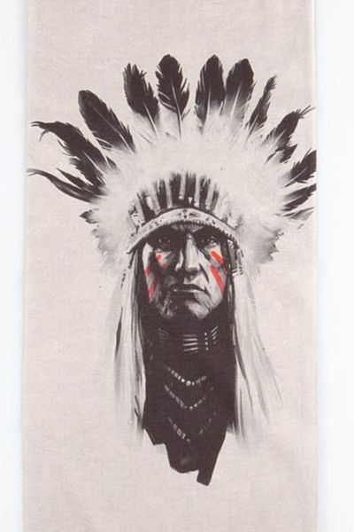 Dünyadan Hediyeler Native American Chief Themed Buff Neck Collar Bandana No:54