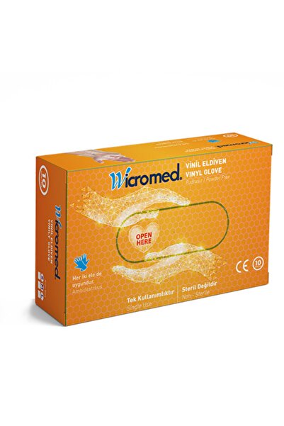 wicromed Eldiven Vinil 10adet L