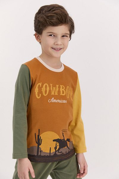 ROLY POLY Rolypoly Cowboy American Carrot Boy Pajama Set