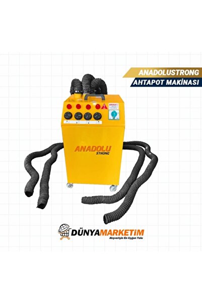 Anadolu Strong Anadolustrong 4 Kollu Sıcak Hava Ahtapot Makinası Trifaze