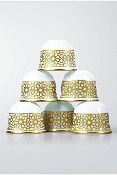 Koleksiyon Gawa Kahve Seti 6'lı Yıldız Altın Premium