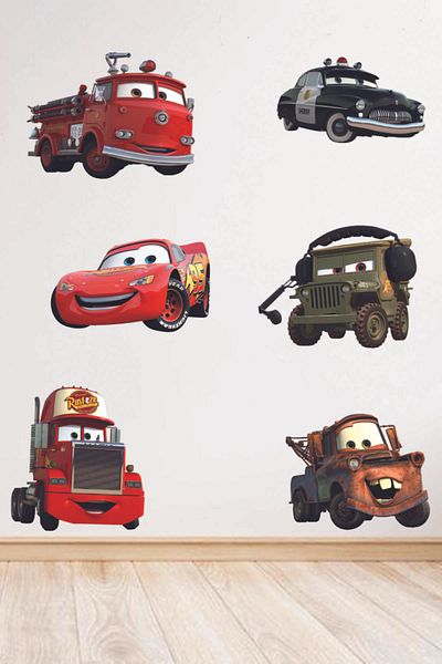 Sepet Yıldızı Lightning Mcqueen Sticker Set
