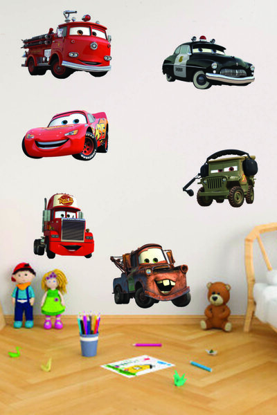 Sepet Yıldızı Lightning Mcqueen Sticker Set