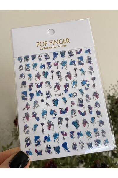 ACCESSORIES WORLD Tırnak Sticker Nail Art Süsleme Kendinden Yapışkanlı Etiket...