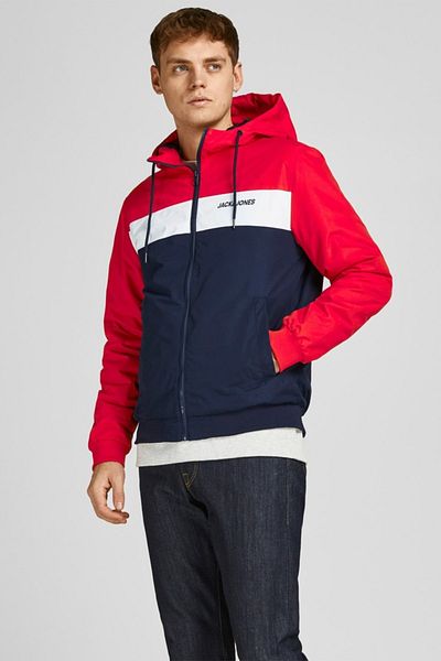 Jack & Jones Мъжко бомбър яке с качулка Jjerush