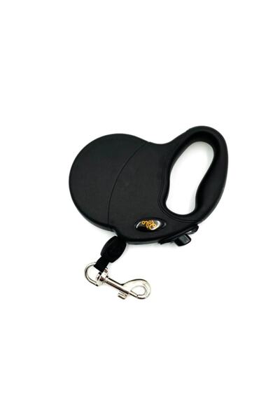 Tasma Market Siyah 5mt 20kg Otomatik Makaralı Köpek Gezdirme Tasması