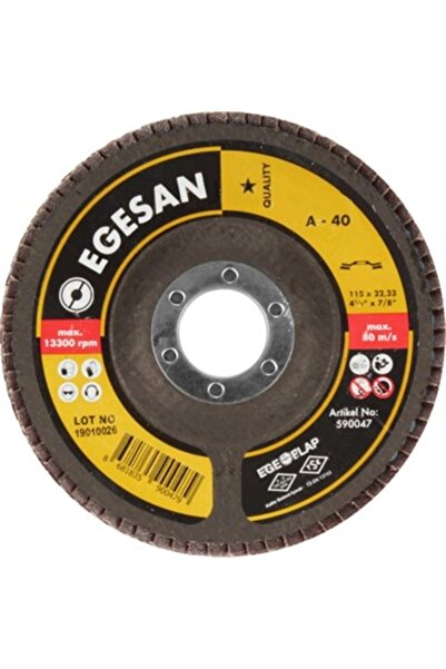 Egesan Quality 115 Flap Disk Nk 40 Kum
