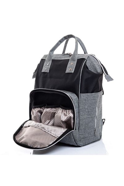 TangModa Gray Backpack with Thermos