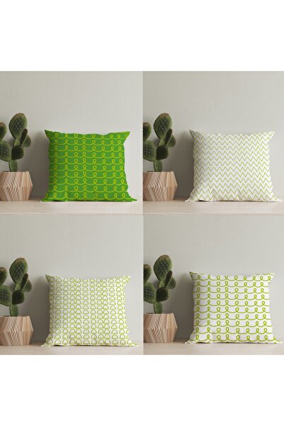 LadiesHome 4 bucăți de huse pentru perne digitale cu design special, cu două ...