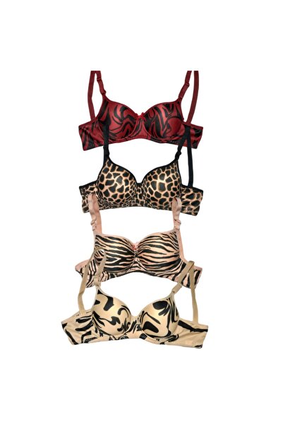 Missmia Жіночий бюстгальтер з наповнювачем і балеринами, 4 штуки