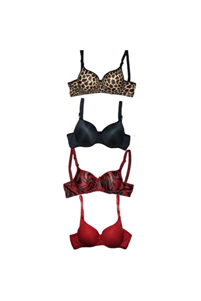 Missmia Жіночий бюстгальтер з наповнювачем і балеринами, 4 штуки