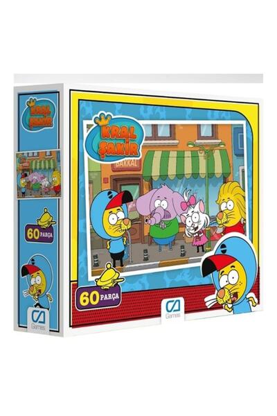 CA Games Kral Şakir Kutulu Puzzle Yapboz 60 Parça