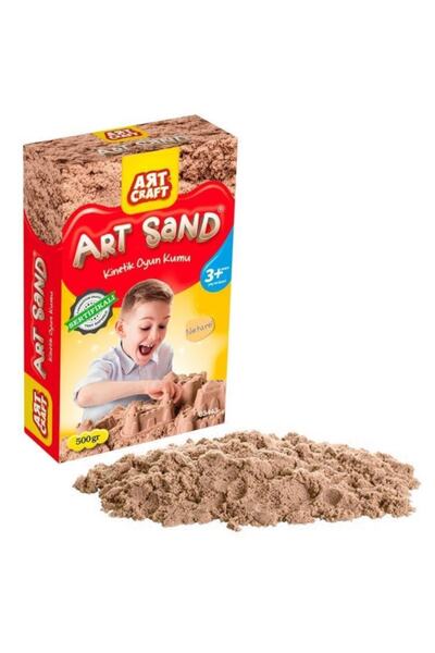 DEDE *art Craft*çocuk Kahverengi Naturel Kinetik Kum Oyun Seti Hamurları Kumu...
