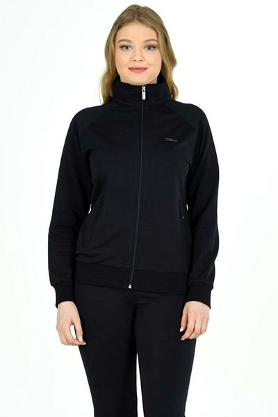 TRENDHİLL Women's Turtleneck Full-Length Zippered Plus Size Tracksuit Edy201836b