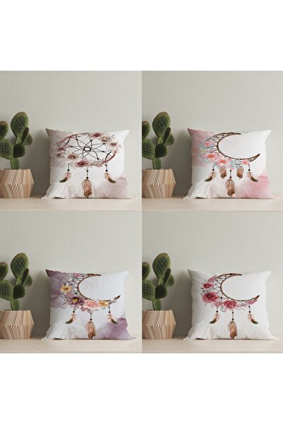 LadiesHome 4 τεμάχια ιδιαίτερου σχεδιασμού θήκη για μαξιλάρια διπλής όψης Dig...