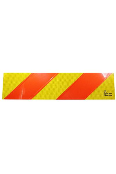 Badem10 Tüvtürk Compatible E37 Reflective Phosphorescent Truck Truck Trailer Tow Truck Back Tape 14 Cm X 56.5 Cm 1 Pair