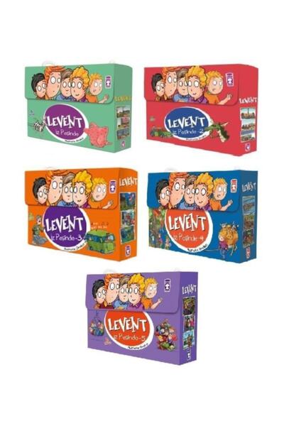 Timaş Yayınları Levent Iz Peşinde Seti 5 Kutu 25 Kitap