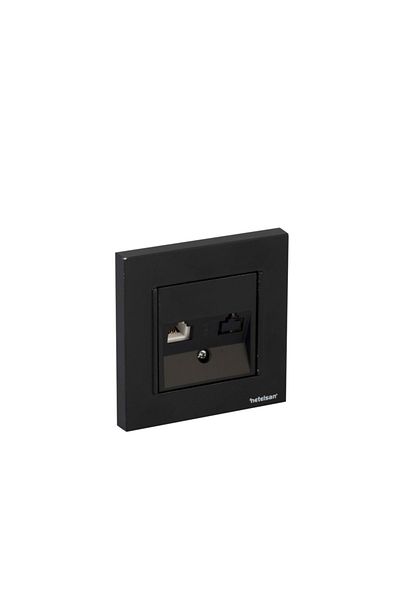 Netelsan Byobu Black Phone Numeris Socket (cat-3) - Compatible with Frame