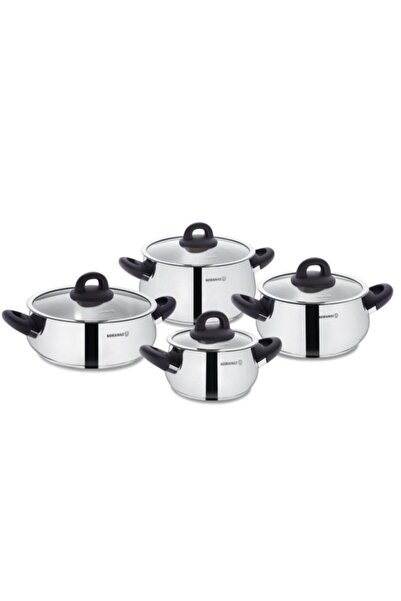 KORKMAZ A1848 Bella Nora 8 Parça Tencere Seti