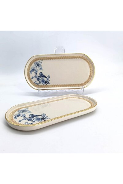 Glore Istanbul Mavi Kuş 2 Lı Sunum Tabağı 92365