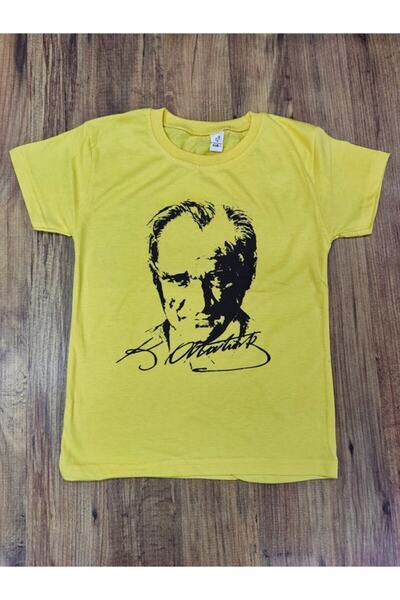 Nacar Unisex Çocuk Atatürklü Tişört 23 Nisan