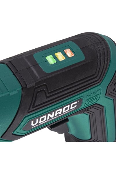VONROC Akülü Tornavida – 4v – Dahil. Uç Tutucu, Eksantrik Ve Açılı Bağlantı, Uç Seti Ve Şarj Cihazı