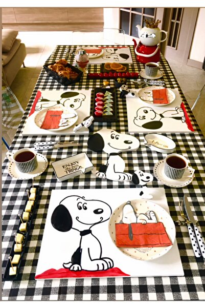 Sister Home Design Snoopy Ahşap Supla - Amerikan Servis - Tabak Altı